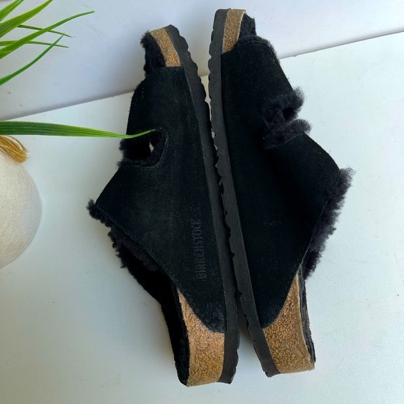 BIRKENSTOCK Arizona shearling fur black EU 37 US 7 Women New with tags $160 - Picture 5 of 12